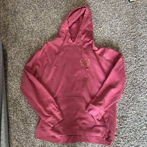 Ivory Ella Organic Cotton Hoodie in Rose